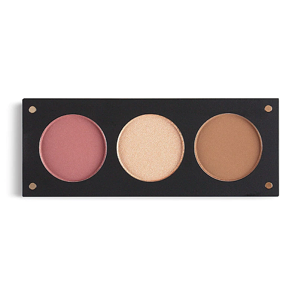 Paleta trio blush, iluminator si sculpting cheek me up